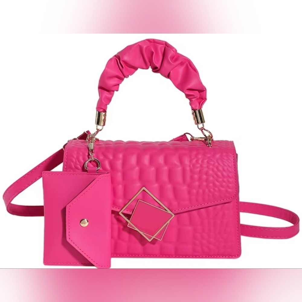 Heart-Embellished Kids Mini Handbag - Picture 6 of 7